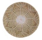 A49af-Wall Basket, Star Shape Natural M