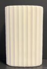 Vase, White Fluted Oval-Acc053c