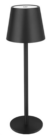 L43a-Black Cordless, Metal Lamp