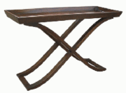 OTC06b-Tray Top, X base, Warm Wood