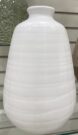 Vase, White Grid LRG – Acc053d