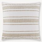 TC005cb-Beige & White, Woven Stripes