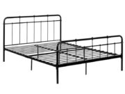 BM10c-Queen Bed, Black Farmhouse