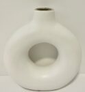 Vase, White Bud Holder-Acc053b-1