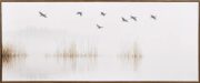 A140aab-Flock of Birds over Water Reeds