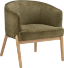 LC21b-Olive Green Tub, Barrel Back