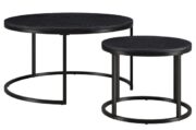 OT15j-Coffee Table, Nesting Set, Black