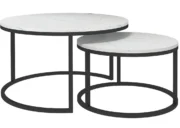 OT15h-Coffee Table, Nesting Set, White