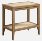 OT14de-Caramel Oak, Rattan Inlay