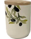 Kitchen, Ceramic Olive Canister-Acc750