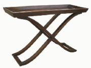 OTC06b-Tray Top, X base, Warm Wood
