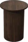 OT151-Round Walnut, Fluted Column