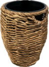 PLTP00-Woven Wicker Planter, Tall