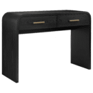 OTC118-Ebony Black U-shape w/drawers