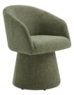 LC117-Olive Green, Chenille Swivel