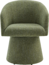 LC117-Olive Green, Chenille Swivel