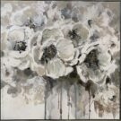 A22-White Flowers in vase, Abstract