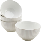 Kitchen, White Ribbed Mini Bowl-Acc829