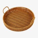 Tray, Round Rattan w/handles-Acc832